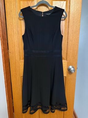 NWT White House Black Market WHBM Sleeveless Black Cocktail Dress - Size 10